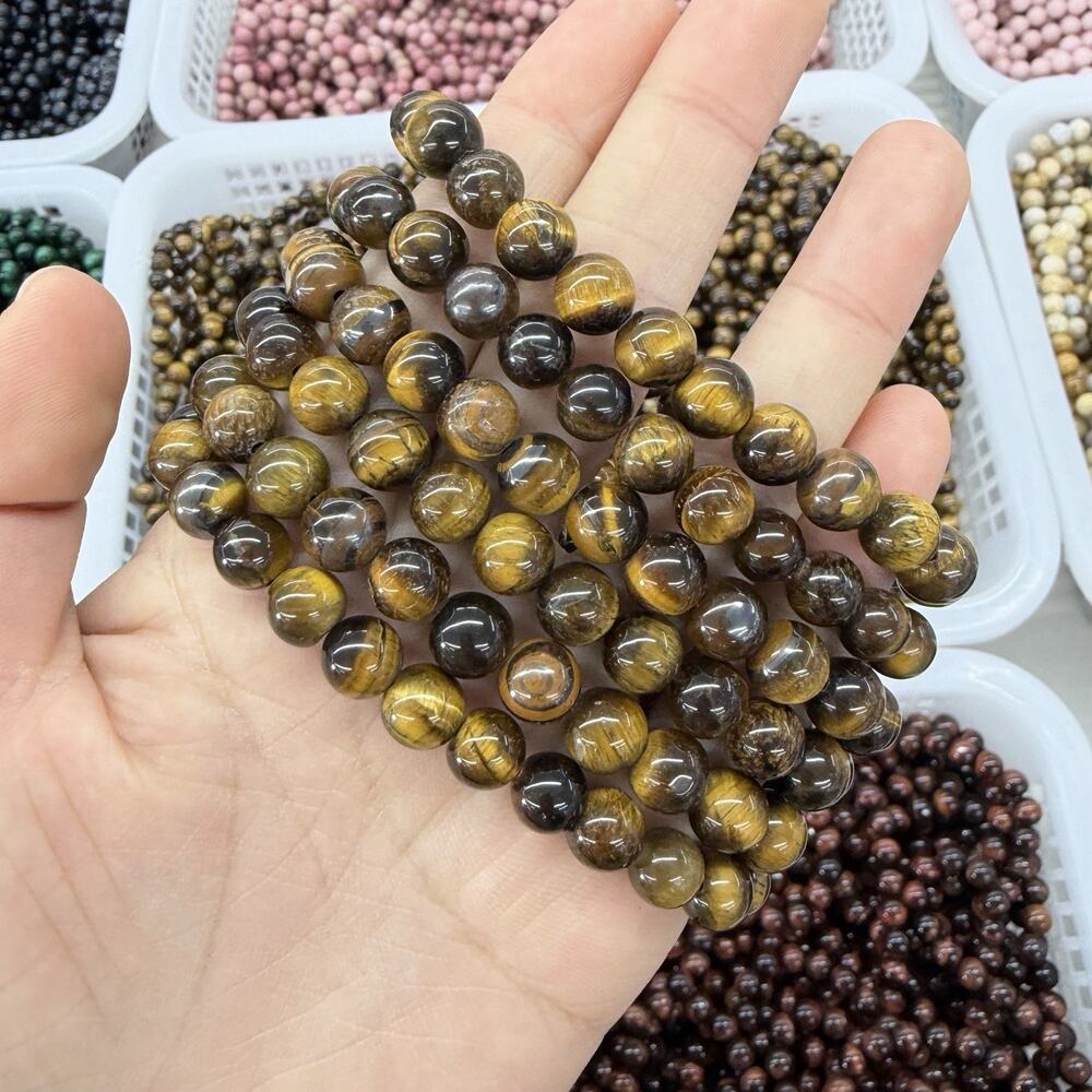8MM Yellow Tiger Eye Bracelet